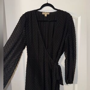 Michael Kors Black Wrap Dress